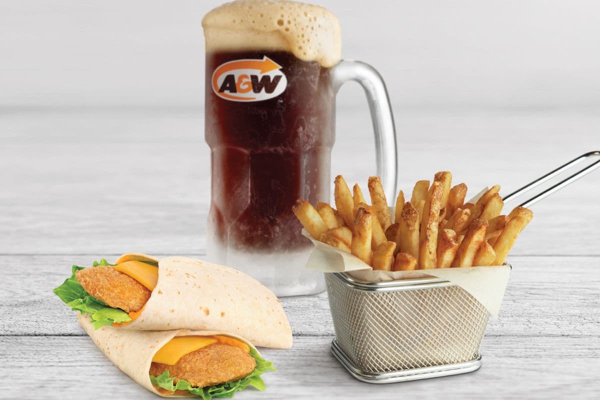 Combo deux wraps au poulet chipotle piquant / Two Spicy Chipotle Chicken Wraps Combo