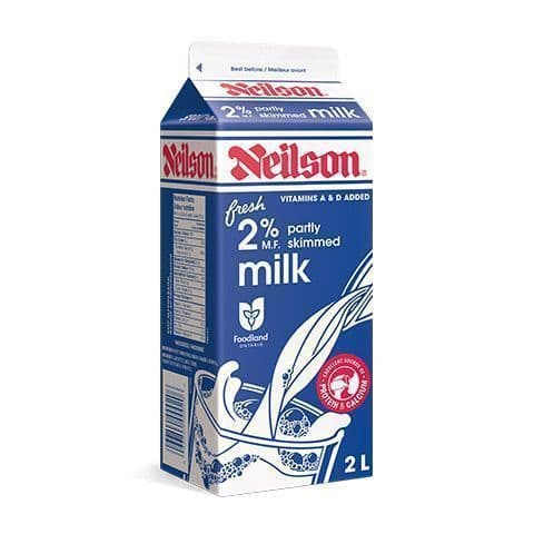 Neilson 2% Milk Carton 2L (was $7.29)