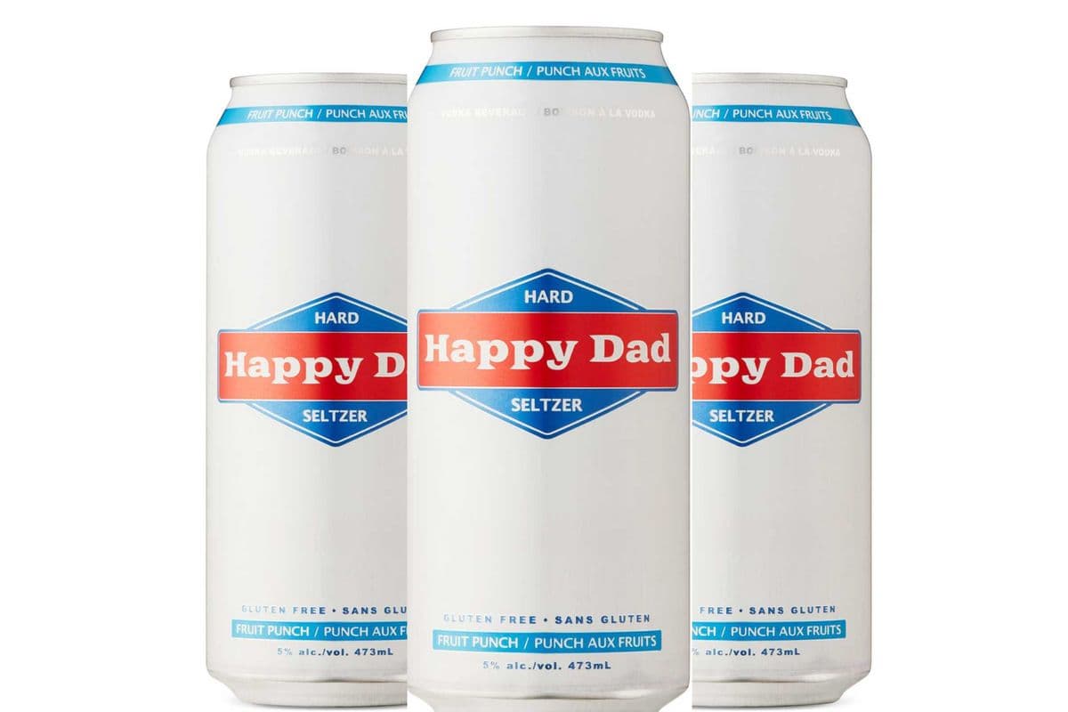 Happy Dad Hard Seltzer Fruit Punch (4 Cans) (4 x 473ML)