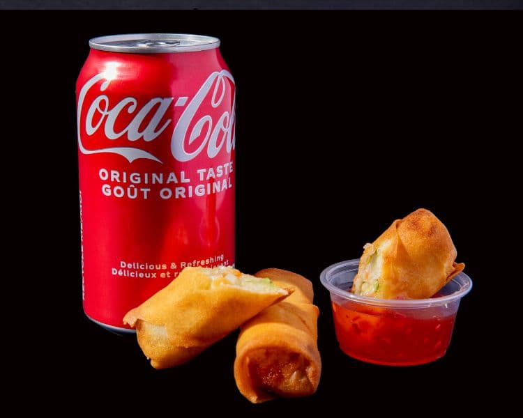 2 Spring Rolls & Pop