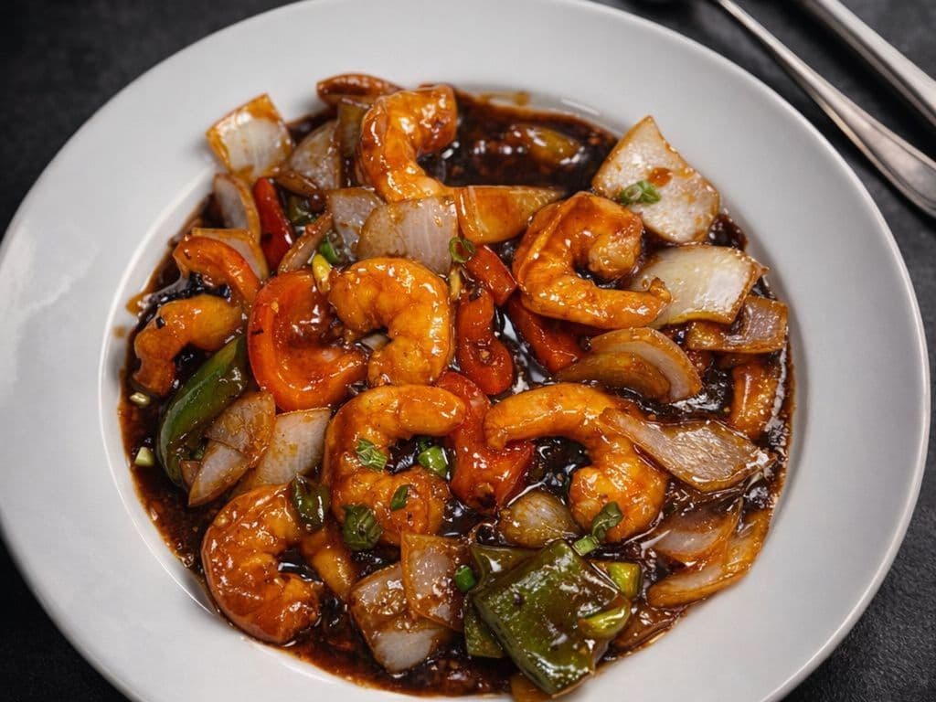 Shrimp black Bean Dish