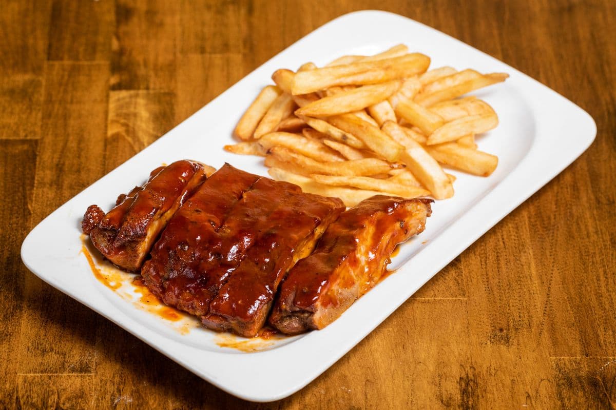 Honey Bbq Ribs and Fries (1 Lb)
