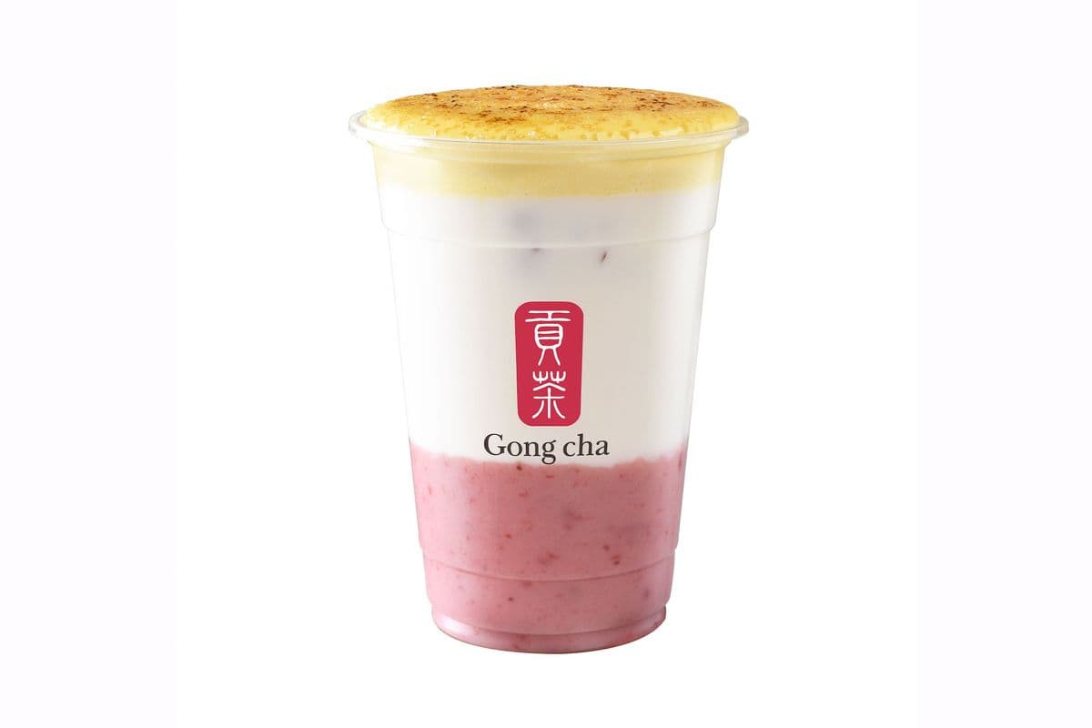 Creme Brulee Strawberry Latte