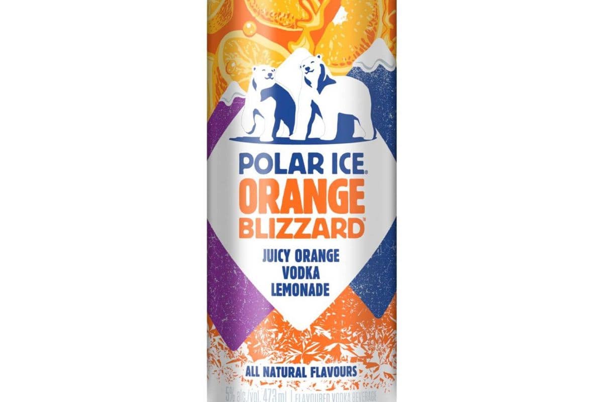 Polar Ice Orange Blizzard Juicy Orange Vodka Lemonade (1 x 473 ml Can)