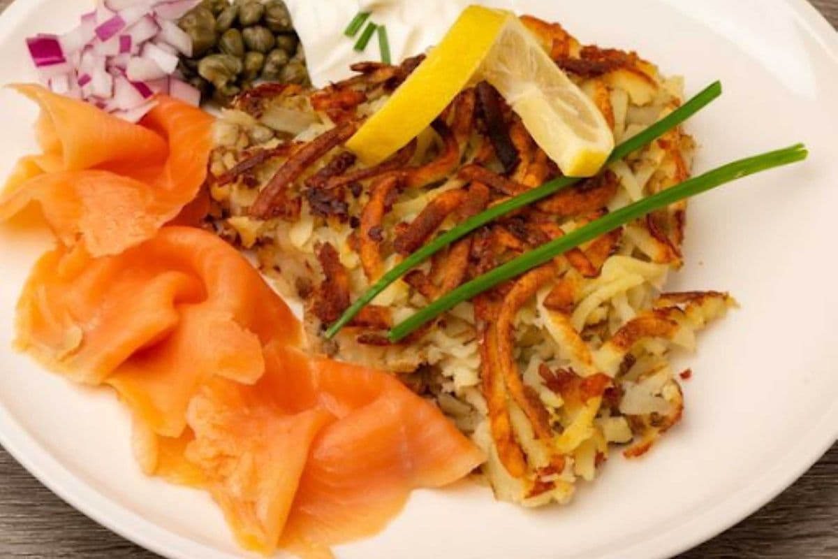 Rosti with Smoked Salmon