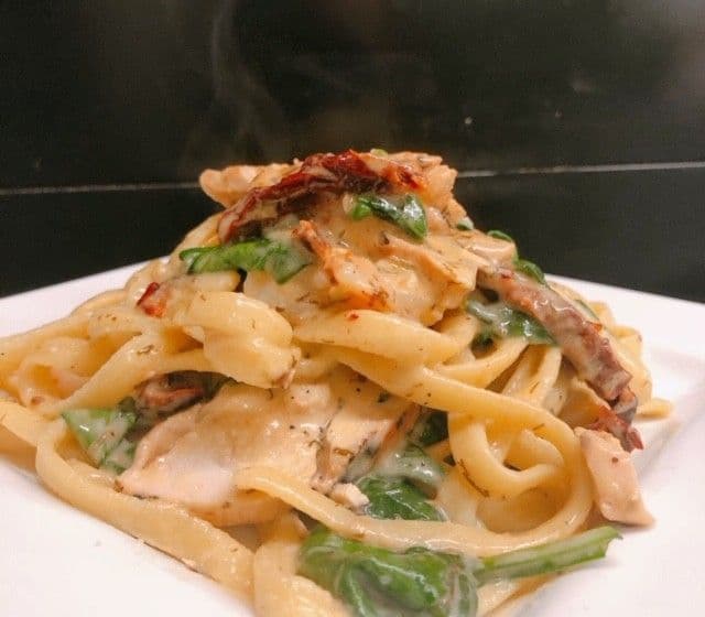 Chicken & Shrimp Dill Fettuccini