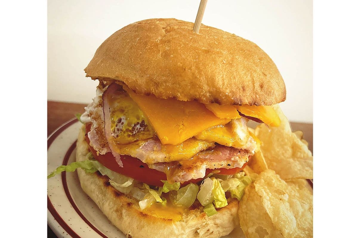 Peameal on a Loaded Bun