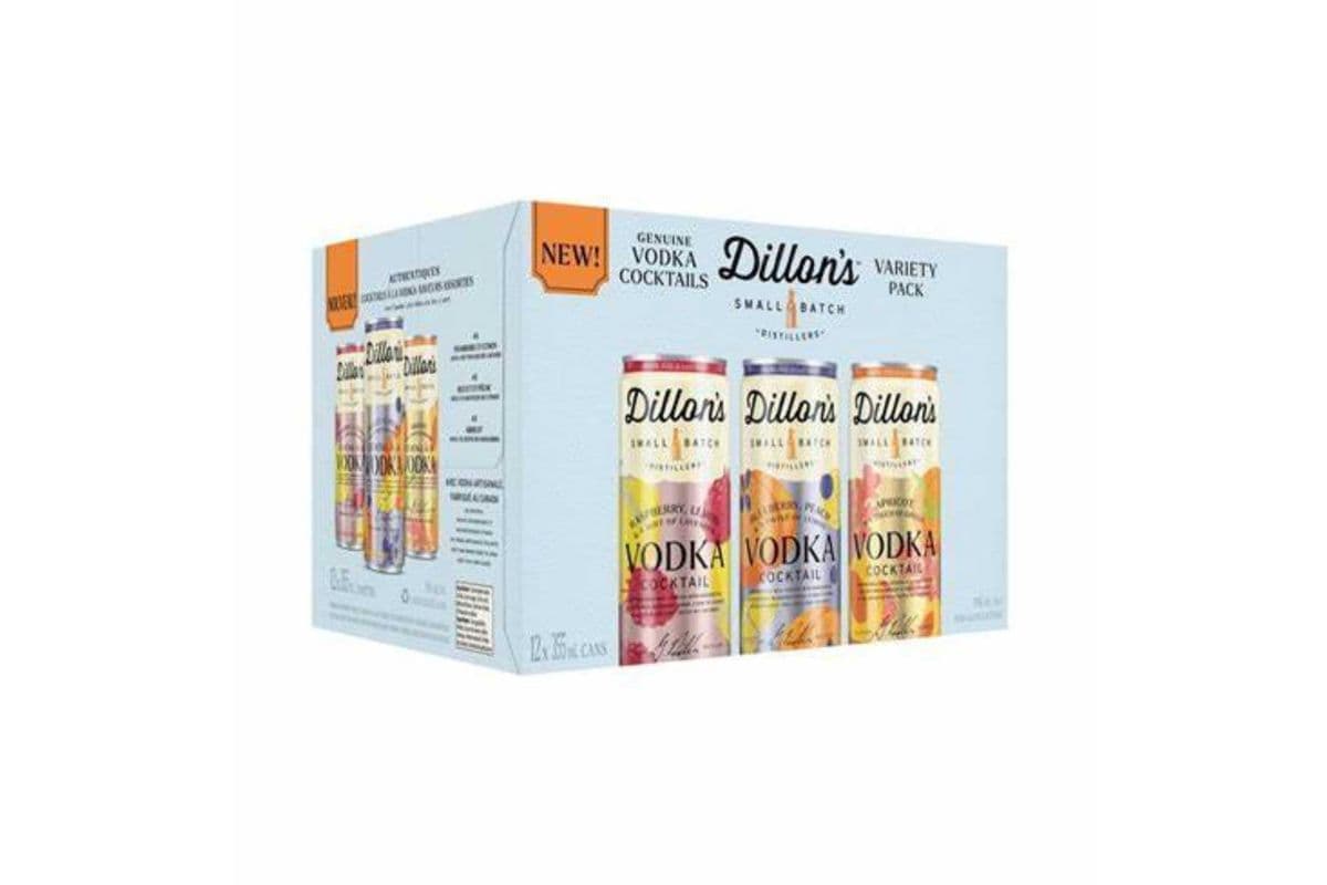 Dillon's Vodka Variety Pack (12 x 355mL Cans)