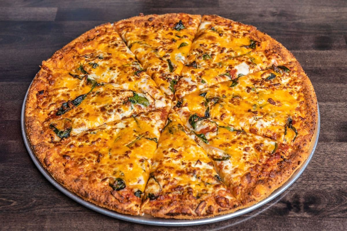 #10 - 10" Two Cheese Spinach Pizza