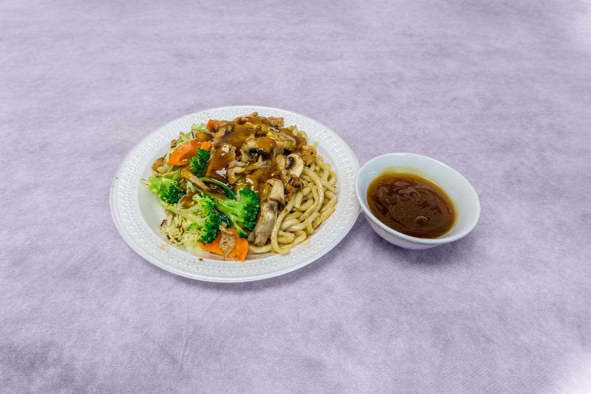 Sizzling Chicken Noodles Teriyaki