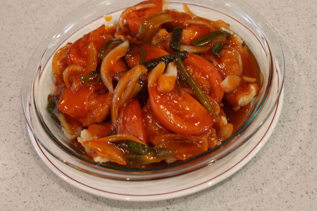 Cod with Tomato Sauce 鲜茄魚柳塊