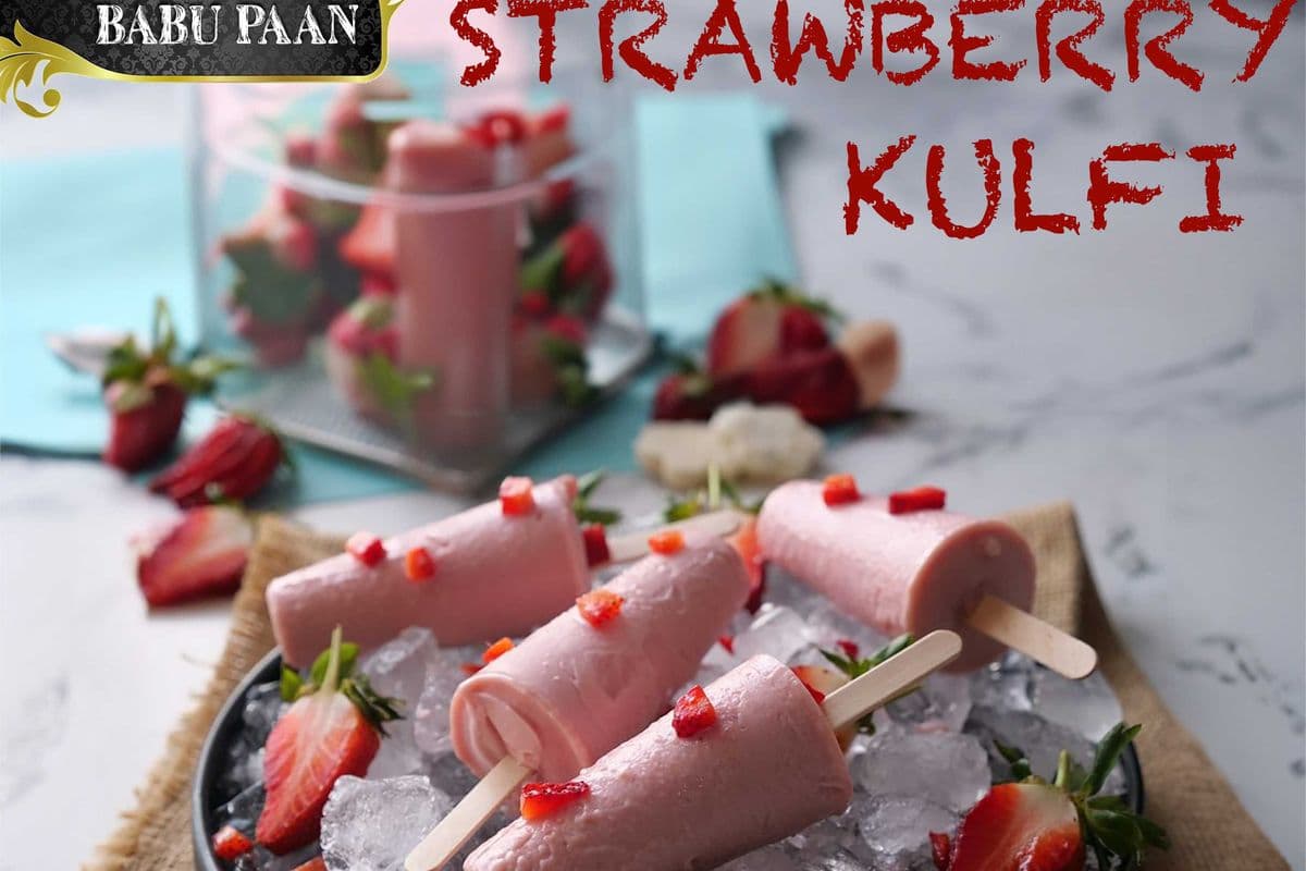 Strawberry Kulfi