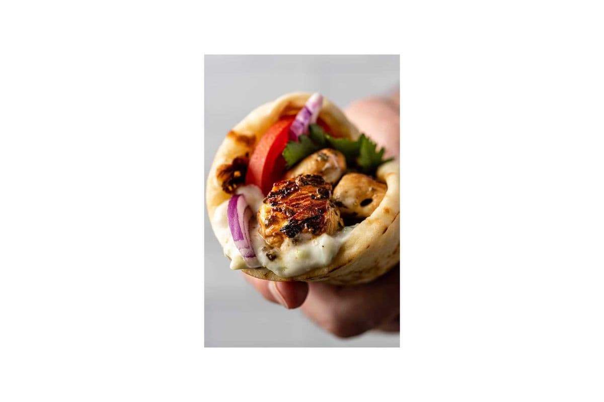 2 Chicken Souvlaki's on a Pita