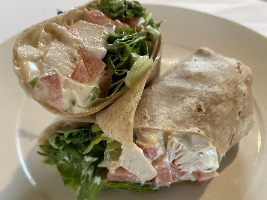 Pesto Chicken Salad Wrap