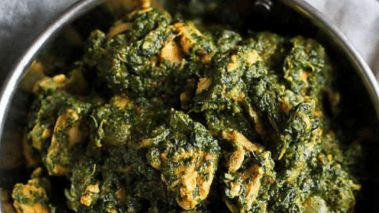 Chicken Saag Rice or Naan (LUNCH SIZE)