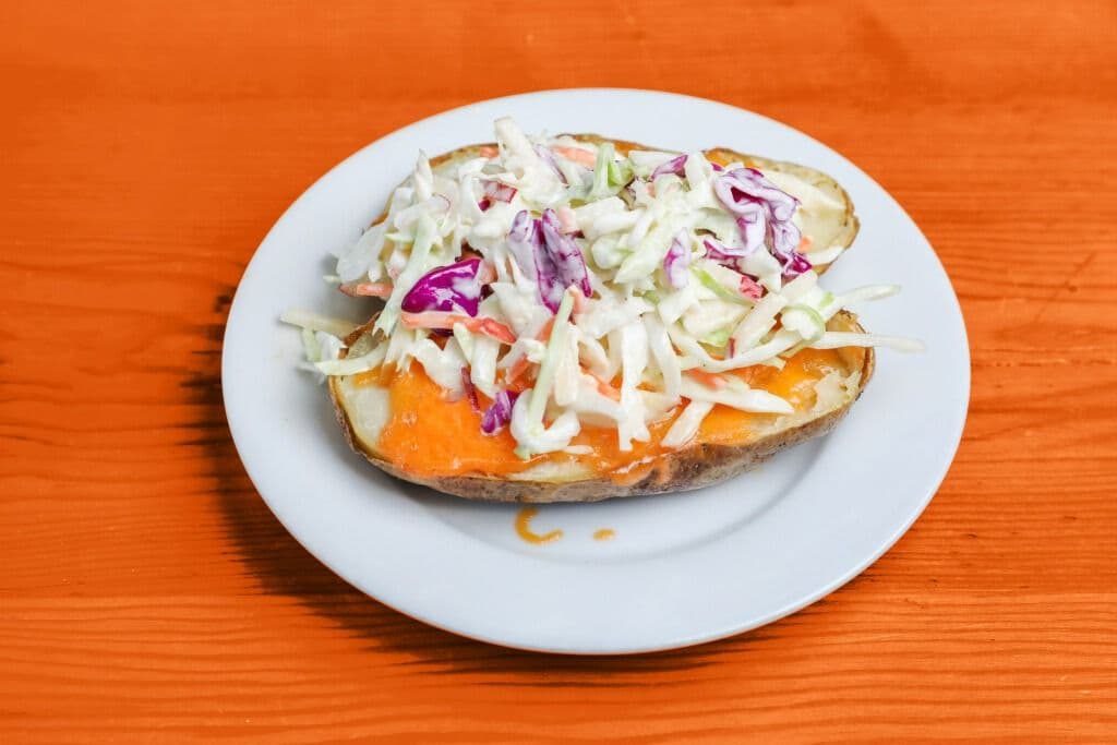 Coleslaw and Cheddar