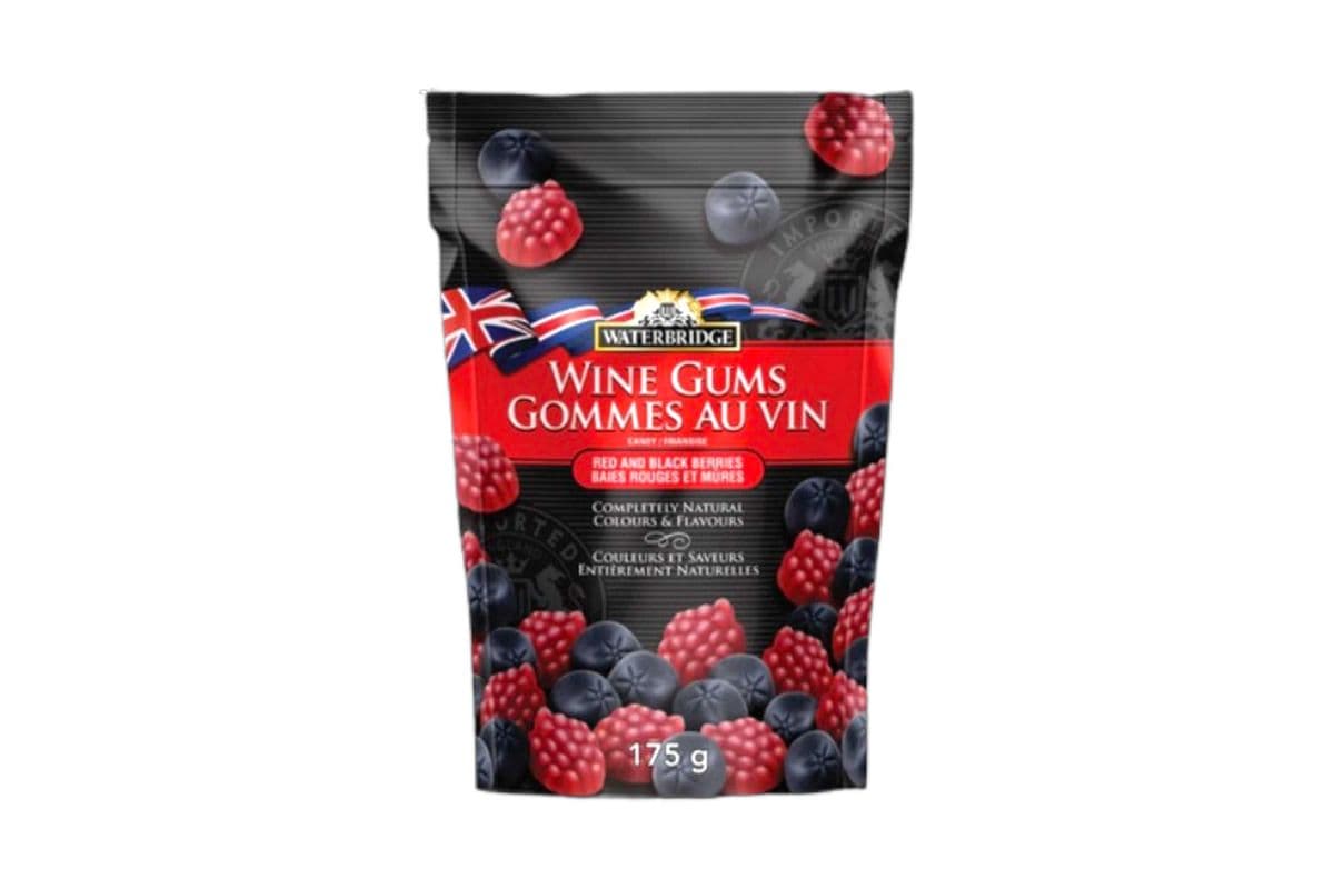 Waterbridge Wine Gums Red & Black Berries (England) (175g) (140 Cal)