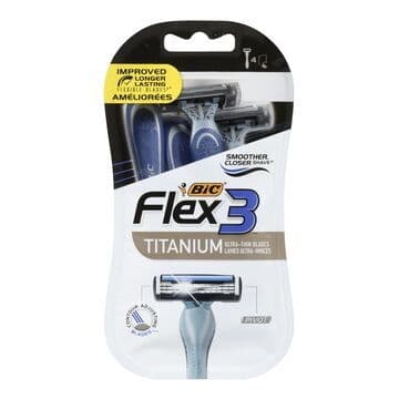 Bic Flex 3 Titanium 4 x Lames Ultra -Minces/ Bic Flex 3 Titanium 4x Ultra Thin Blades