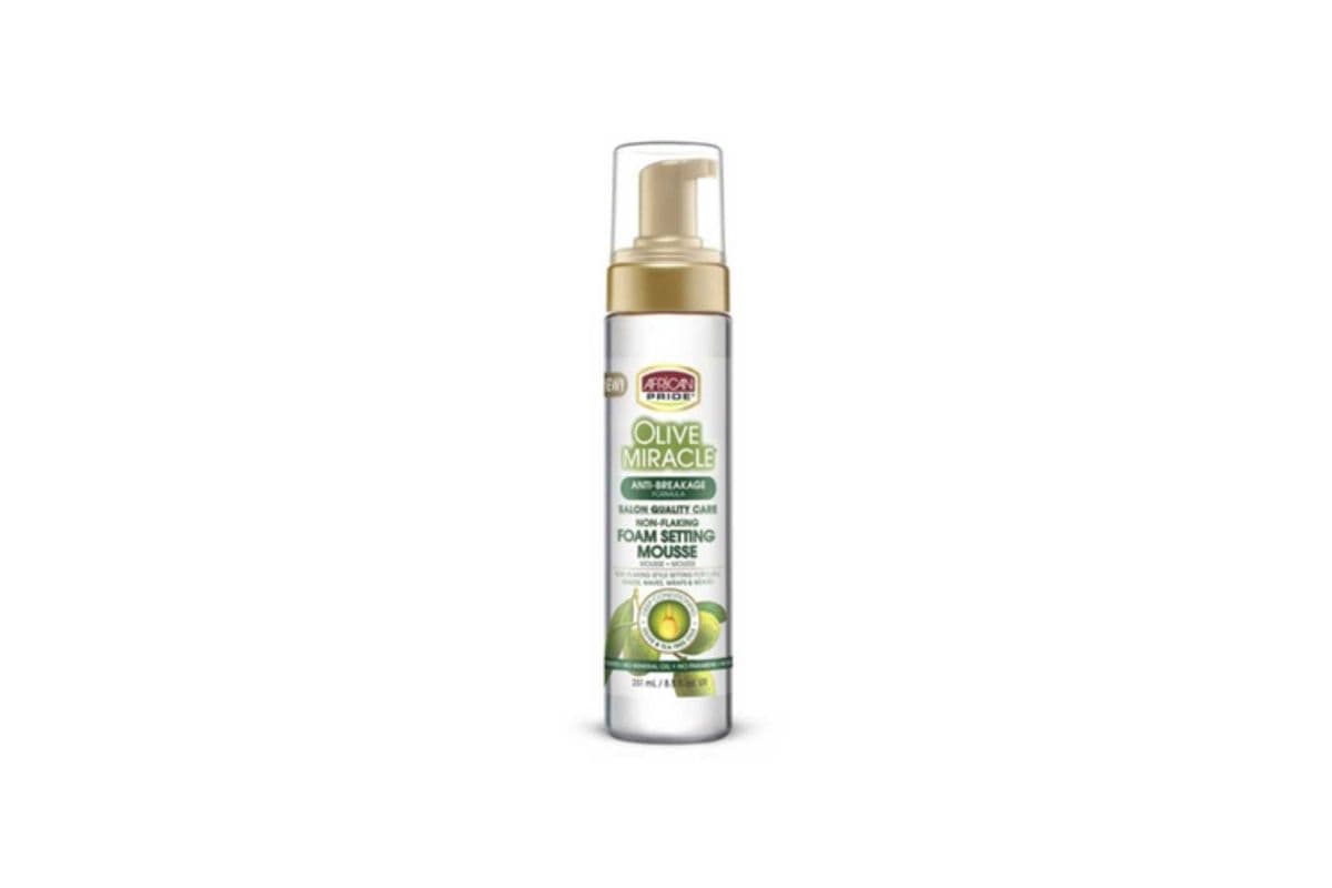 African Pride Olive Miracle Foam Setting Mousse