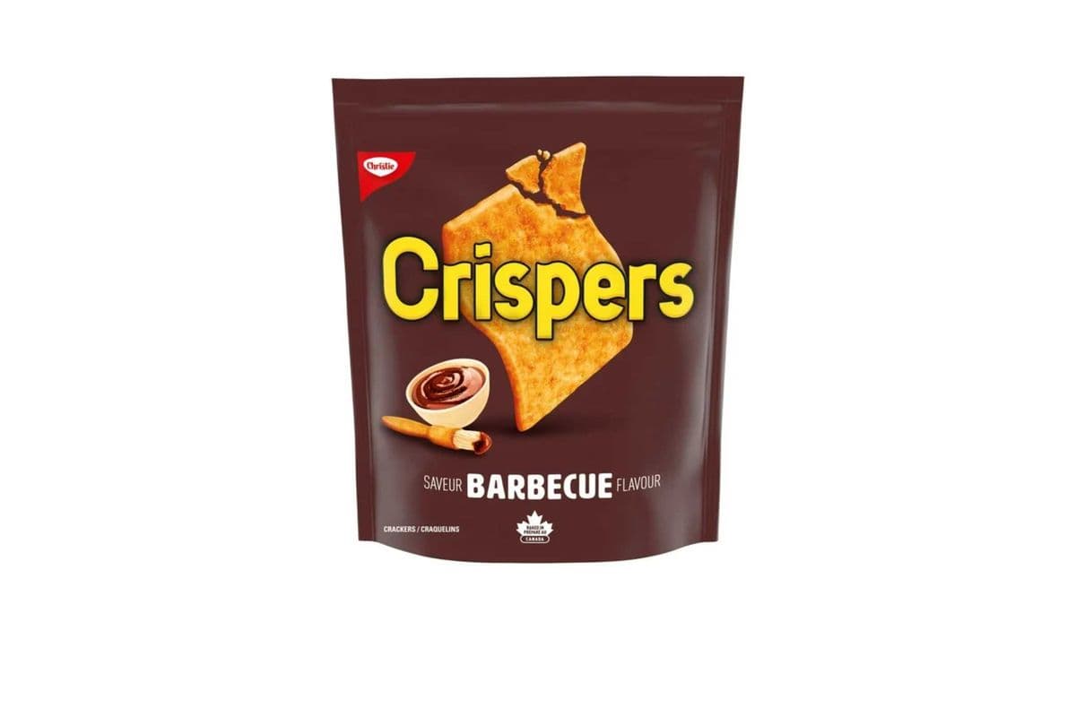 Crispers, BBQ Flavour, Barbeque Salty Snacks, Is It a Chip or a Cracker, 145 g (145gm)