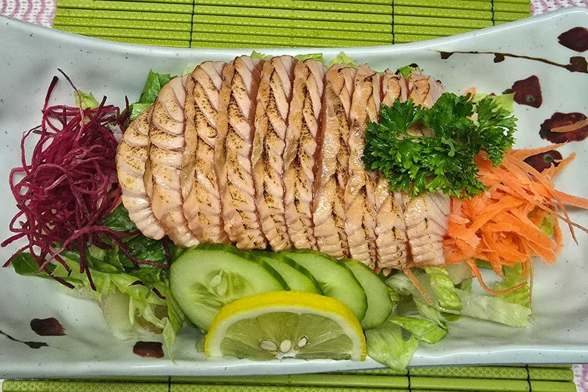 BBQ Salmon Salad