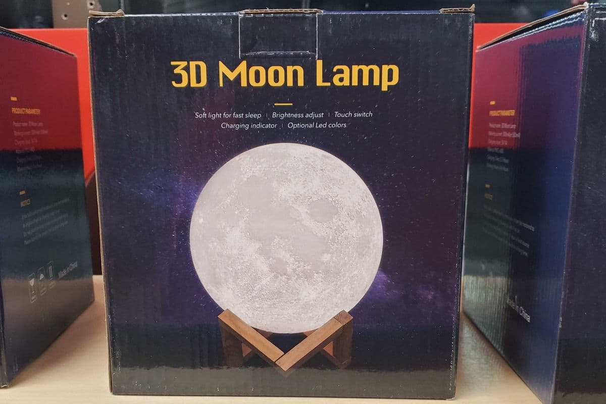 3D moon lamp
