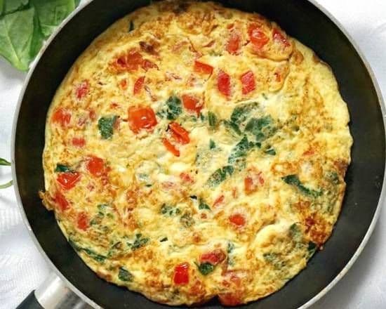 Veggie Omelette on Toast
