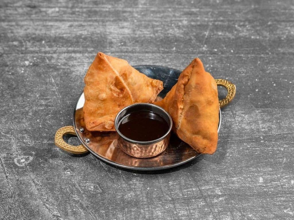 Two Vegetable Samosas