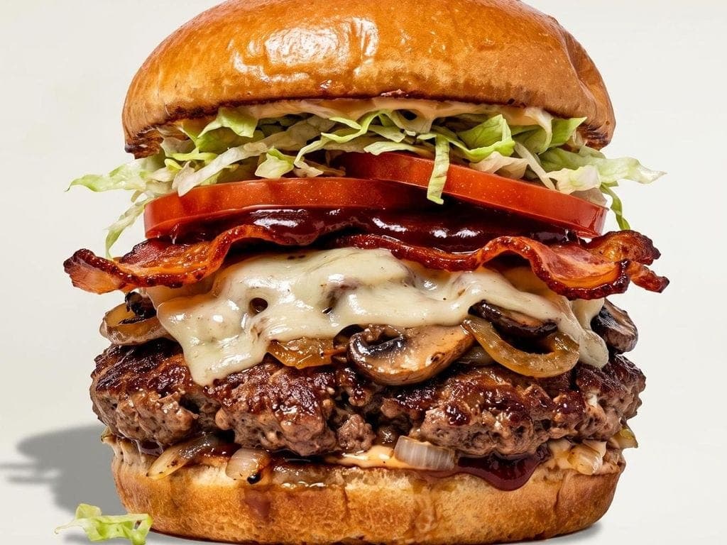 Mushroom Swiss Burger