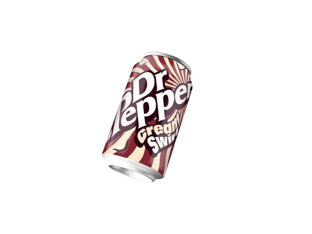 Dr Pepper Cream Swirl UK Soda Pop 330ml Can