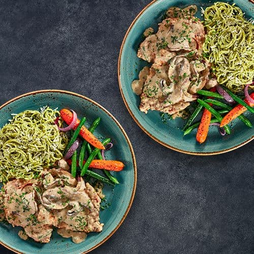 Mile Size Portobello Mushroom Chicken