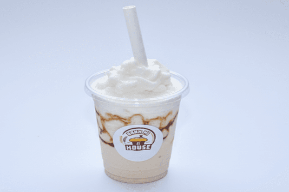 Coconut Milkshake with Espresso Shots