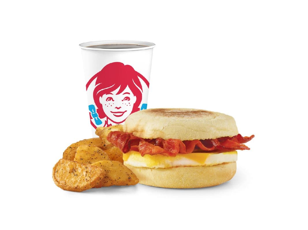 Bacon, Egg & Cheese English Muffin Combo - Large
