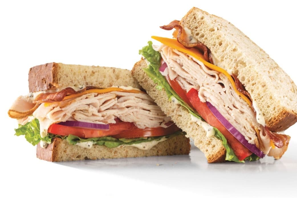 Roast Turkey Ranch and Bacon Sandwich