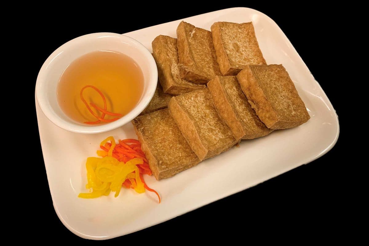 4. Deep Fried Tofu with Dipping Sauce