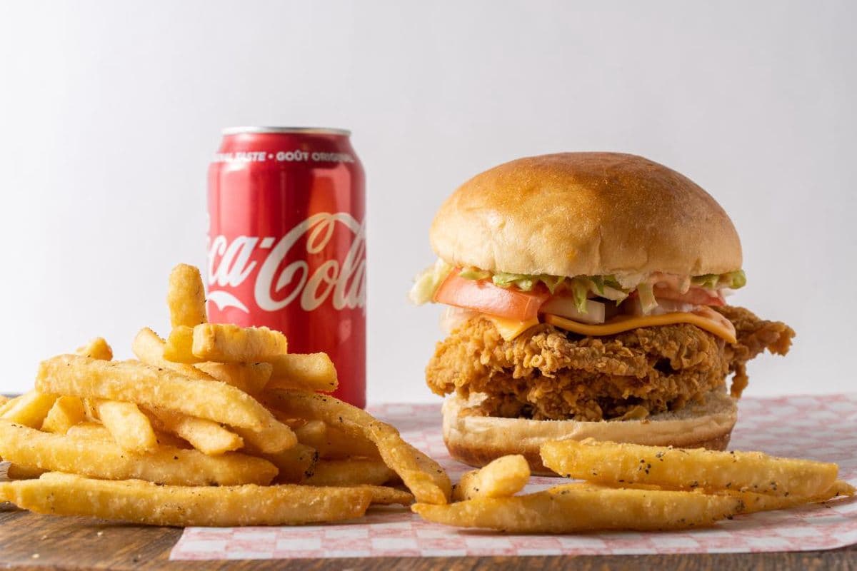 Double Chicken Burger Combo