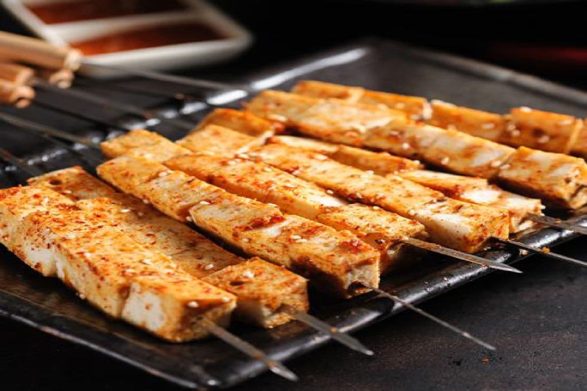 Tofu-Style Fish 2PC(碳烤鱼豆腐串2个)
