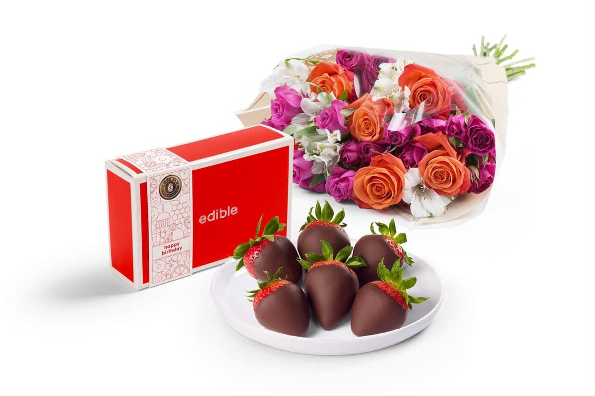 Roses captivantes et fruits trempés / Riveting Roses and Dipped Fruit