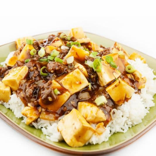 38. Braised Tofu with Minced Pork on Rice (Ma-Po)