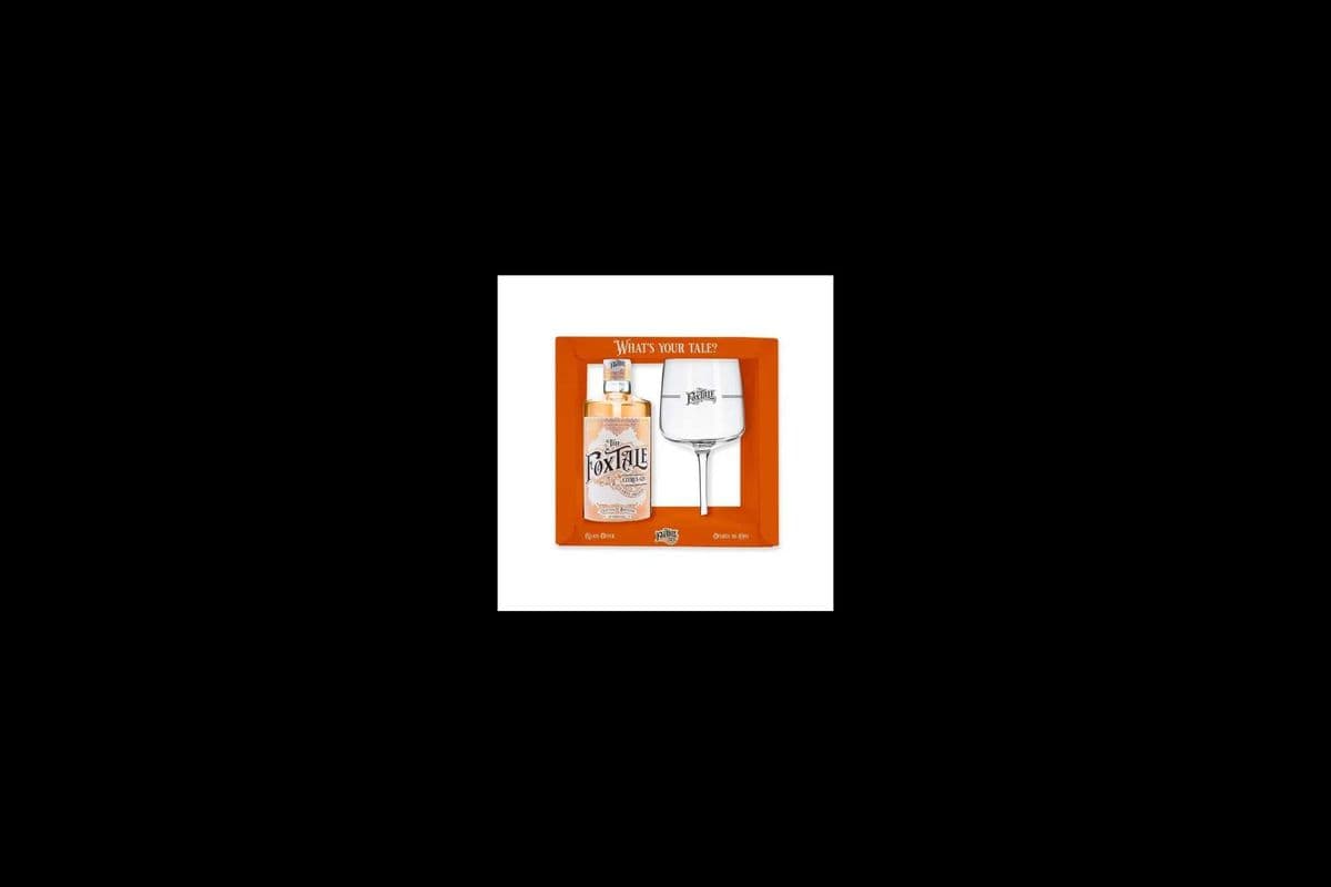 THE FOXTALE CITRUS GIN WITH GLASS GIFT PACK(750ML) (1 x 750ML)