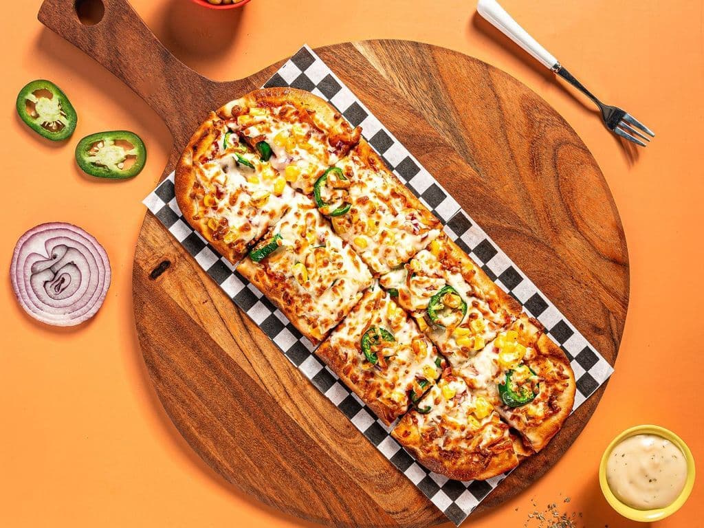 Cheesy Corn Flatbread