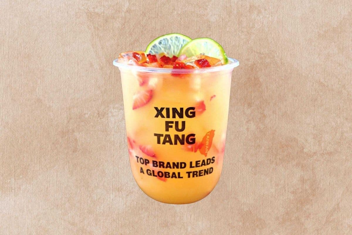 Passionfruit Strawberry Yogurt Green Tea 百香果草莓轻多多绿茶