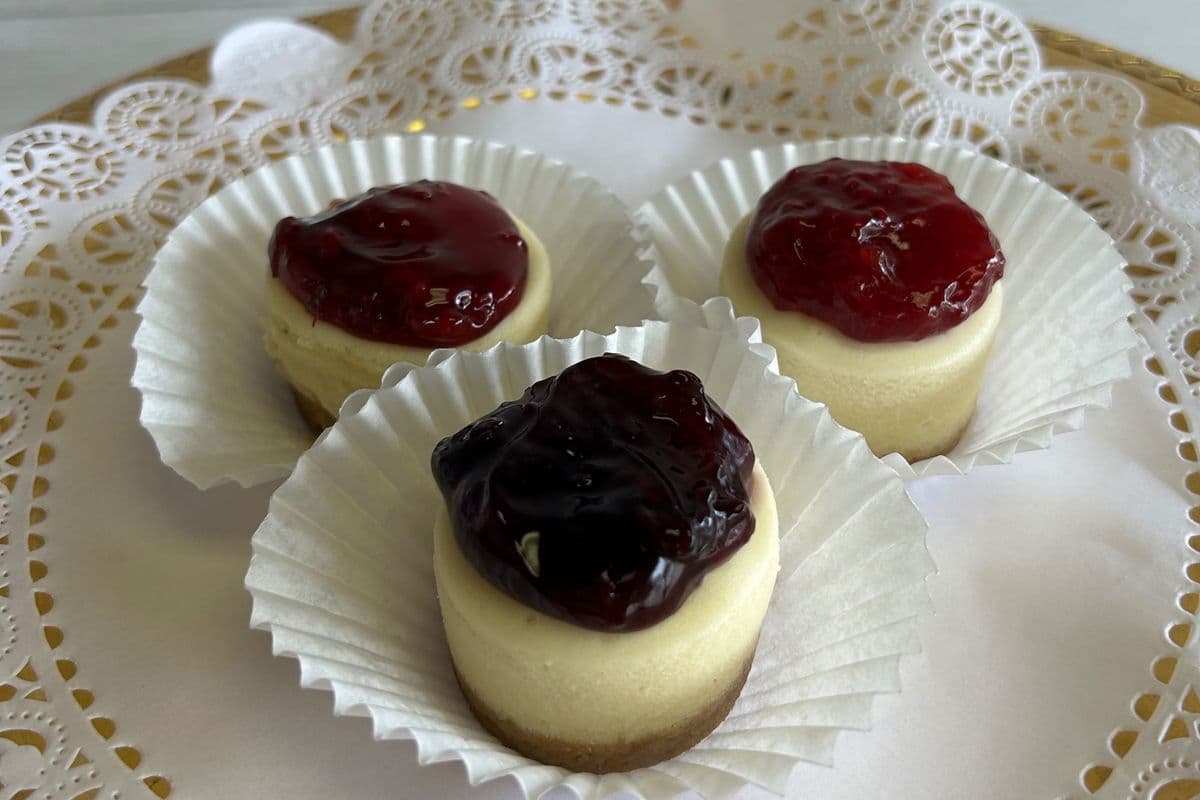 Individual Cherry Cheesecake 2"
