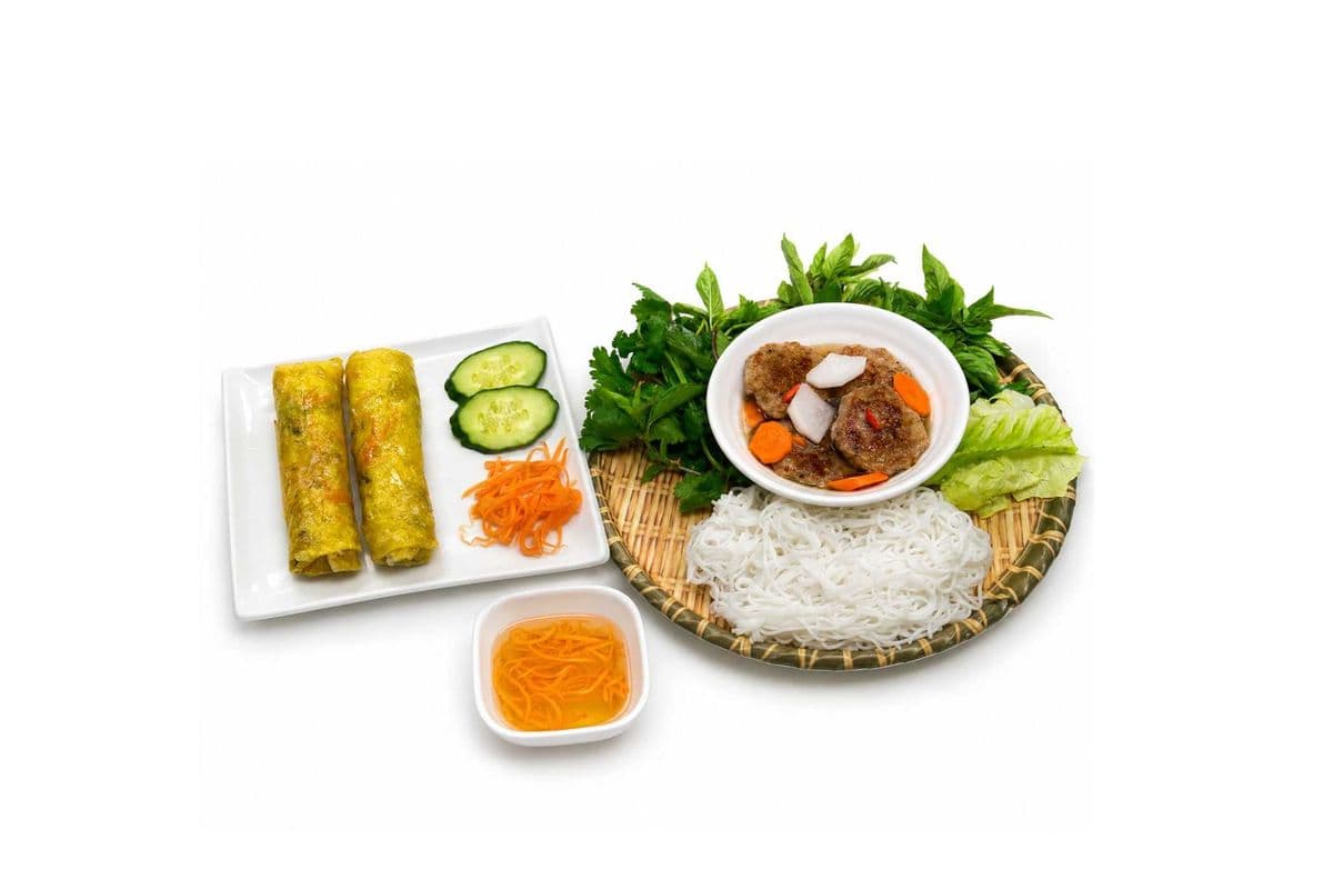 B53. Bún Chả Hà Nội | Hanoi Style Vermicelli with Grilled Pork
