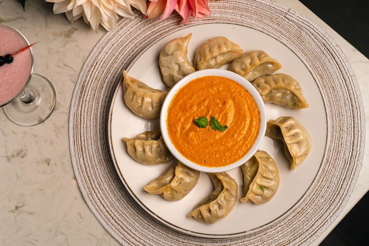 Veg momo (dumplings)