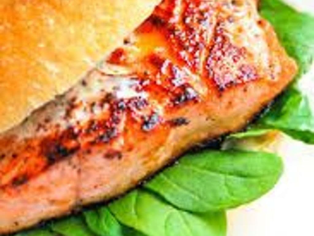 Maple Salmon burger