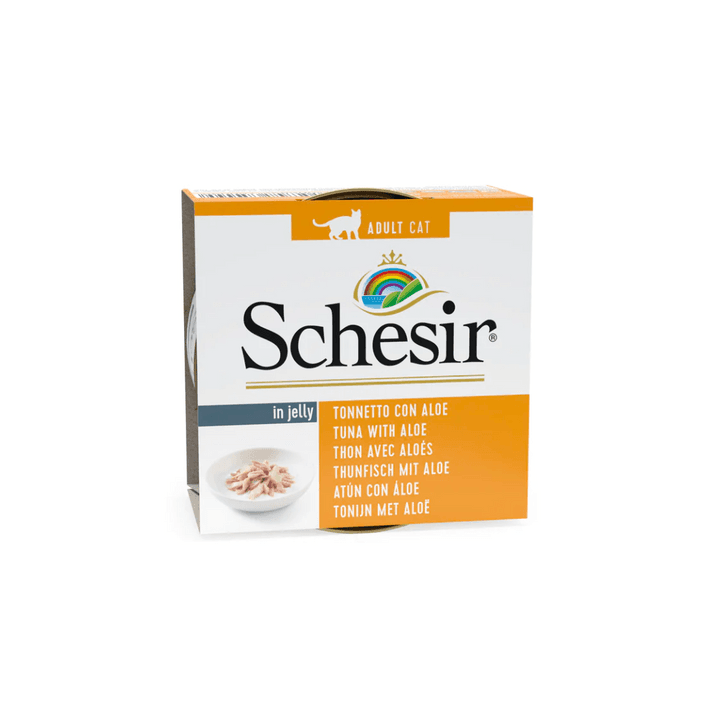 Schesir Wet Cat Food - Tuna & Aloe in Jelly Canned (85 g)