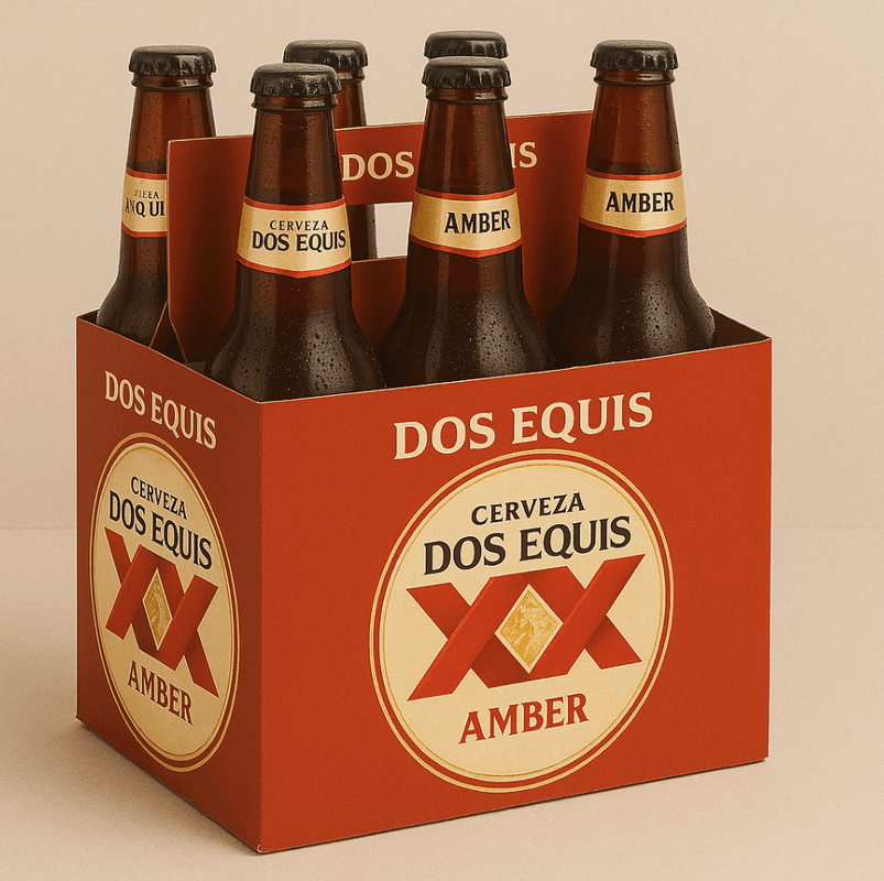 Dos Equis Amber Six-Pack - 6x330ml Bottles Beer (4.6% ABV)