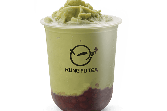 G5. Frappé au matcha / fèves rouges / Matcha Slush with Red Bean