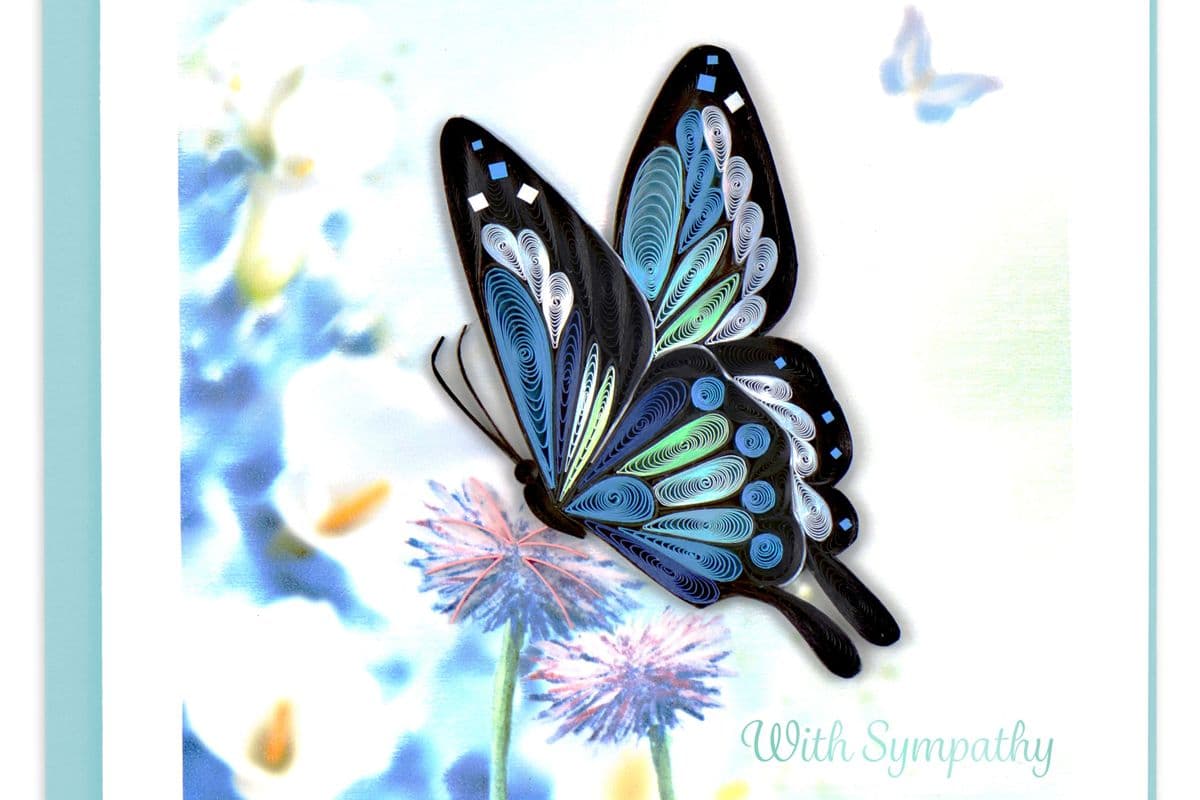 Sympathy Butterfly Greeting Card SO735